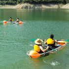 Double Seats PC Ocean Clear Plastic Kayak สำหรับสีที่กำหนดเอง
