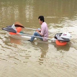 CC Double Person Clear Plastic Kayak สีที่กำหนดเอง / โลโก้สำหรับกีฬา / สันทนาการ